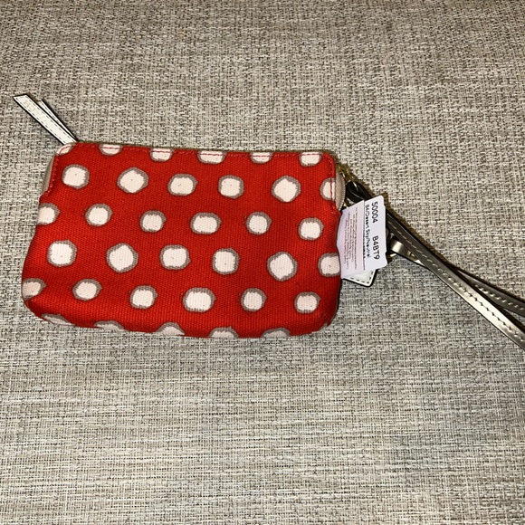 Coach wristlet- Poppy Mini Dot Double Zip Wristlet Wallet - Picture 2 of 3